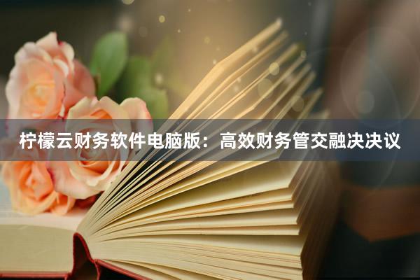 柠檬云财务软件电脑版：高效财务管交融决决议